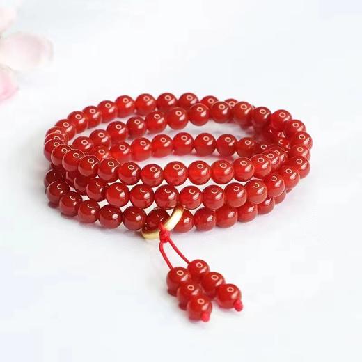 红玛瑙三圈手串【配礼品袋】 商品图1