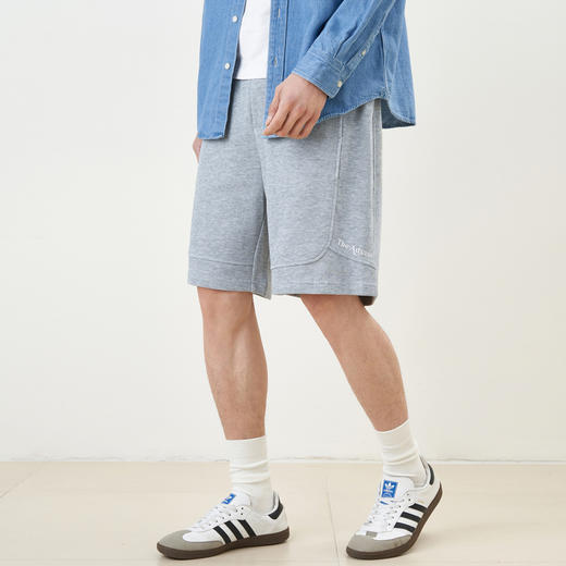 gxg.jeans男装2024年夏季热卖黑灰双色针织休闲短裤J24D222006 商品图1