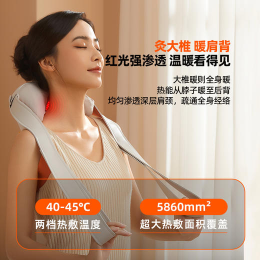 【母亲节礼物】倍轻松N6mini Pro一字开肩按摩器滚揉疏通热敷颈椎按摩仪 重磅新品 商品图3