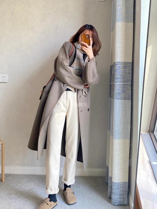 【显瘦弹力牛仔哈伦萝卜裤】柔暖复合一体绒， 常规款 加绒款可选，可穿到145斤 牛仔哈伦裤版型，上宽下窄，特别藏肉显瘦 加绒款550g高克重，一条裤过冬 面料自带斜纹肌理，高级质感 商品图0