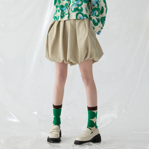 谜底花苞裙半身裙女2025春季新品复古俏皮可爱短裙半裙251MB0124 商品图1