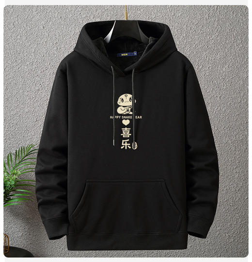 【11款可选】【加绒】【新款DAL】大依优型大码新年主题款加绒连帽卫衣加肥加大宽松大码男装休闲潮牌 商品图10