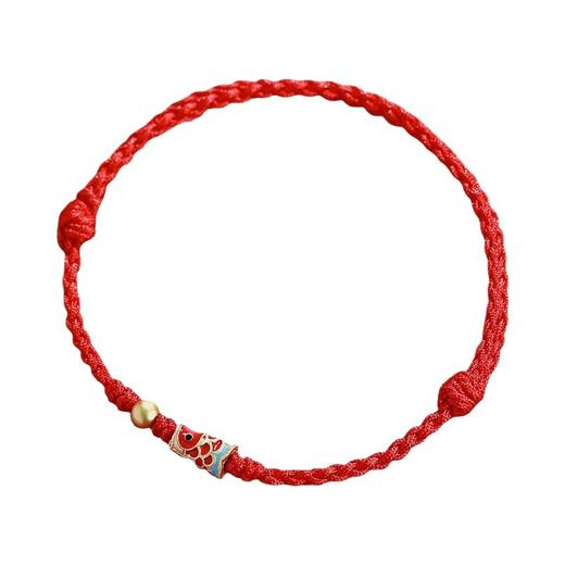 【祝福寄托；好事将至！】命运如锦鲤，丝丝入扣。遇见吉祥红绳，系上心愿，望向未来。考试，情侣，纪念送礼或佩戴，情侣必备红手绳礼物！情人节礼物 商品图10