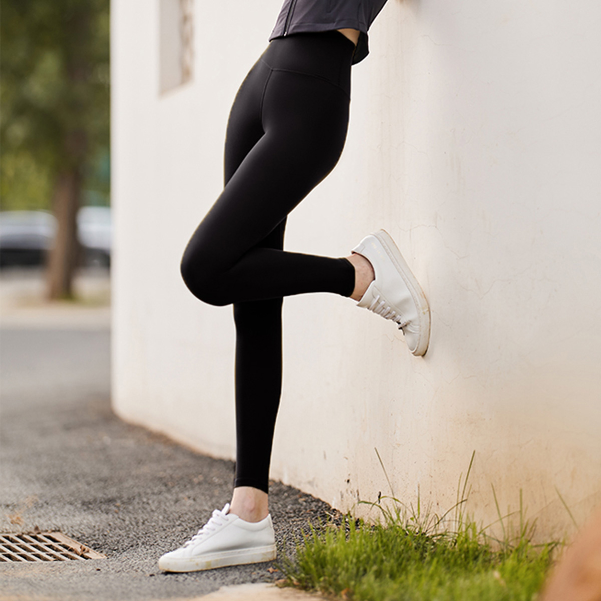 FA904基础弹力紧身九分裤