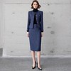 IWY/轻奢贵气金丝编织粗花呢套装冬季新款蓝色名媛小香风两件套CS2119 商品缩略图3