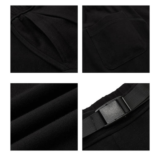 gxg.jeans男装  秋季热卖收口针织长裤束脚裤 黑色简约休闲裤J24X023132 商品图3