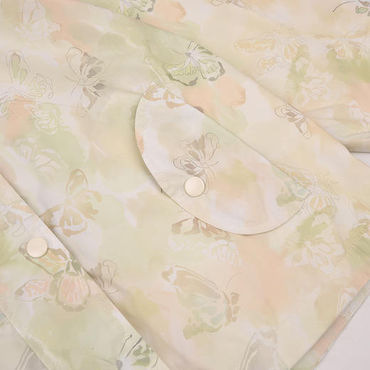 棉果果春季新品商场同款女童小清新防风外套印花连帽风衣M122130325071 商品图4