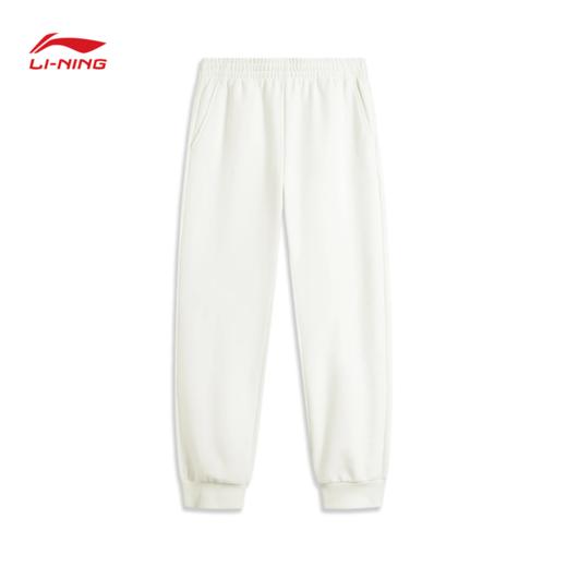 李宁卫裤女休闲潮流长裤加绒保暖冬季束脚针织运动长裤女AKLU622 商品图0