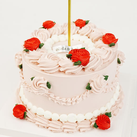 复古玫瑰裱花蛋糕 商品图0