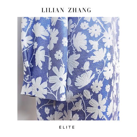 E-定制—收藏级——“时尚轮回”——轻奢风——Aline提花中长风衣 2407005 商品图3