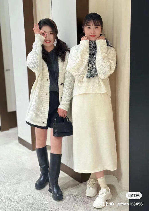 1220-1 独家圆正尾货 小禾 重磅厚实桂花针 羊毛羊绒混纺 针织开衫外套 商品图4