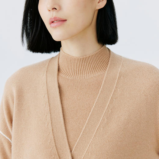 东黎 • 山羊绒女士秋冬V领开衫 4753 商品图4