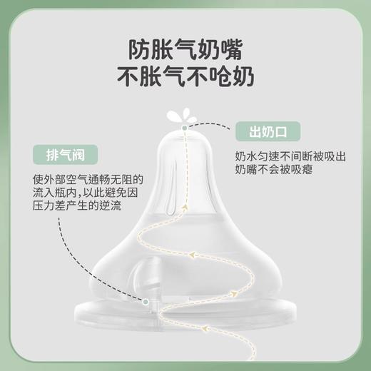 Moyuum婴儿透明硅奶嘴防胀气奶嘴2只装 商品图3