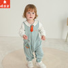 棉果果春季新品商场同款男童撞色拼接卡通纯棉假两件对开连体衣M112722225131 商品缩略图0