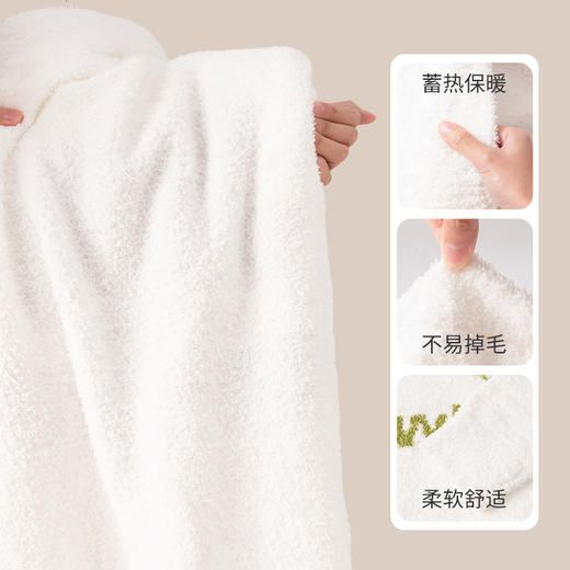 洁丽雅新款半边绒睡衣女冬季珊瑚绒加绒秋冬可外穿保暖家居服套装 商品图6