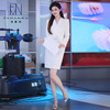 IWY/气质白色收腰显瘦西装连衣裙女上镜主持职业长裙美容院正装Q761 商品缩略图4
