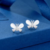 卡蒂罗/KADER 小飞蝶耳钉 光影蝴蝶甜美可爱秋冬养耳洞耳饰 闪闪蝶舞轻奢时尚睡觉免摘配饰 925银 商品缩略图4