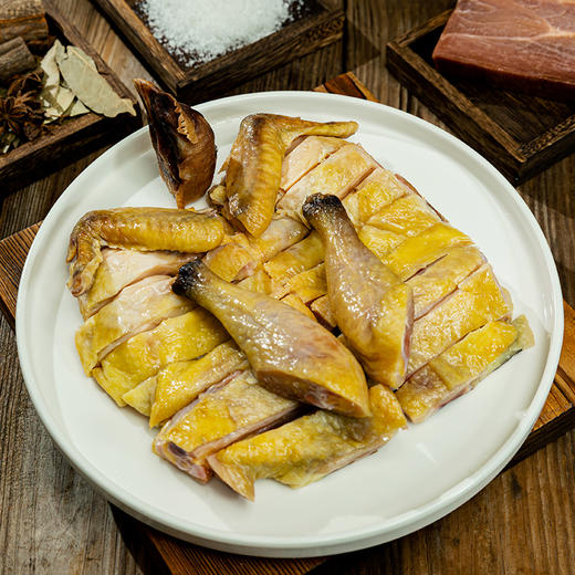 金字浙江杭州特产火腿风干鸡750g腊鸡整只散养青脚鸡腊货年货 商品图3