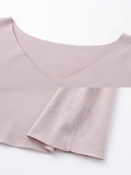 安莉芳专柜打底上衣女宽松长袖V领舒适打底衫秋季暖肤衣ED00263 商品图2