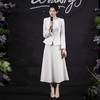 IWY/气质米白西装套裙高级感珠宝店工作服商务通勤两件套职业裙C2040+ S2102 商品缩略图1