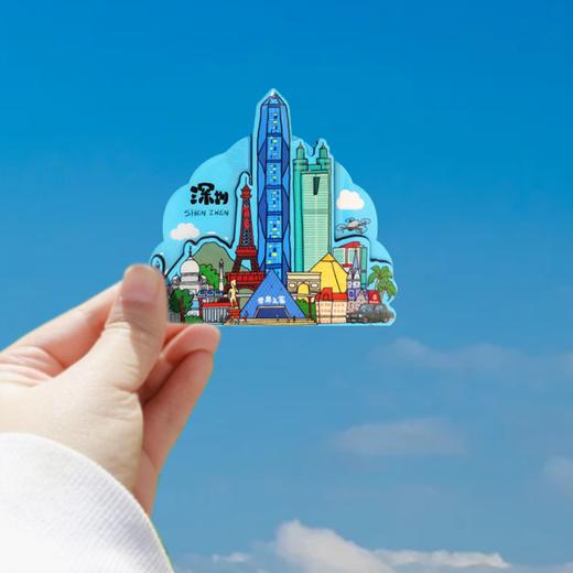 深圳手信 喜和文化插画系列木质冰箱贴 商品图2