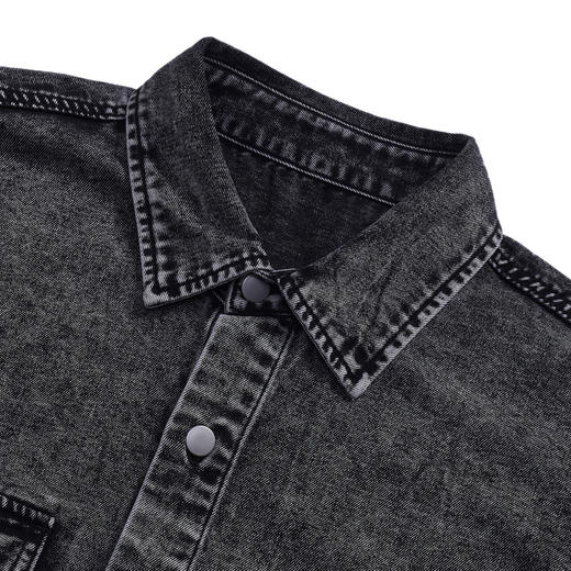 gxg.jeans男装2024年夏季新款短袖牛仔衬衫JEX1E900562 商品图2