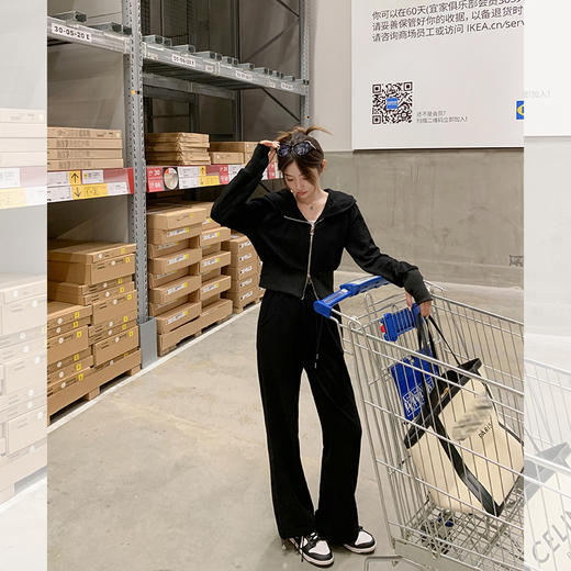 【129元任选2件】最后一波现货！ 3色双拉链连帽开衫卫衣 商品图0