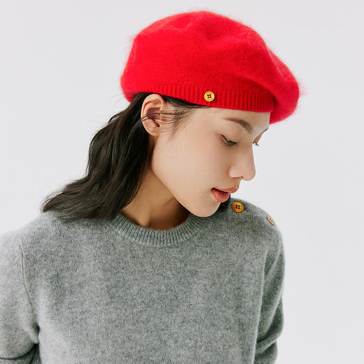 东黎 • 山羊绒女士拉毛帽子 5018 商品图7