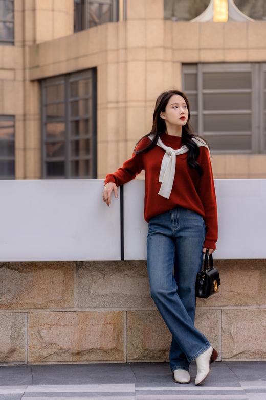 加绒直筒牛仔裤FCE4JEN187 商品图4