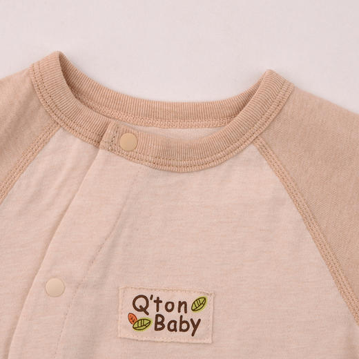 棉果果春秋季新疆彩棉纯棉爬服哈衣偏襟连体衣M101720199004 商品图3