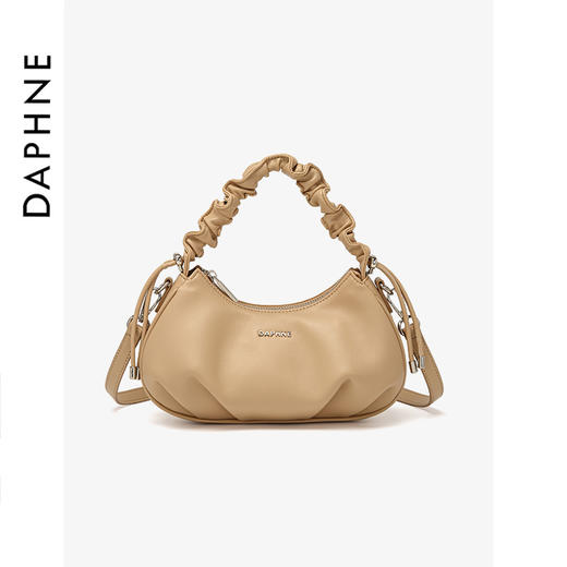 【达芙妮】小香风腋下云朵包DFN10258杏色 商品图1