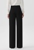 朗姿 黑色醋酸直筒长裤女高腰通勤阔腿西装LCEK05WPT159B11 商品缩略图1