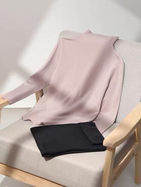 安莉芳女士新品冬季暖衣长袖修身高领上衣舒适打底上装ED00264