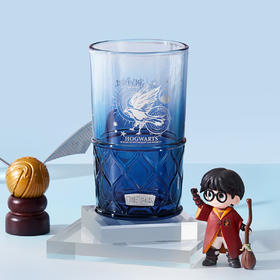膳魔师x哈利波特钠钙钢化工艺桌面蓝色玻璃杯（拉文克劳学院）430ml