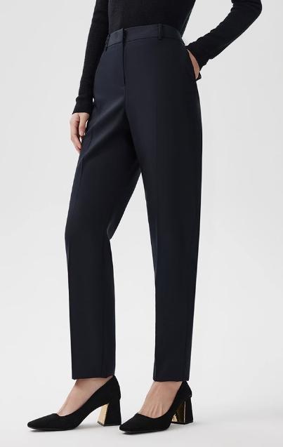 朗姿通勤高腰羊毛西装裤LCEK02WPT224A61 商品图1