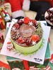 【圣诞派对】雪花、圣诞老人、松果、圣诞树，圣诞氛围非常浓郁的一款蛋糕 商品缩略图4