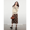【专属特价】熙世界英伦风复古格子毛呢半身裙2025冬季新款中长包臀直筒裙子 商品缩略图1