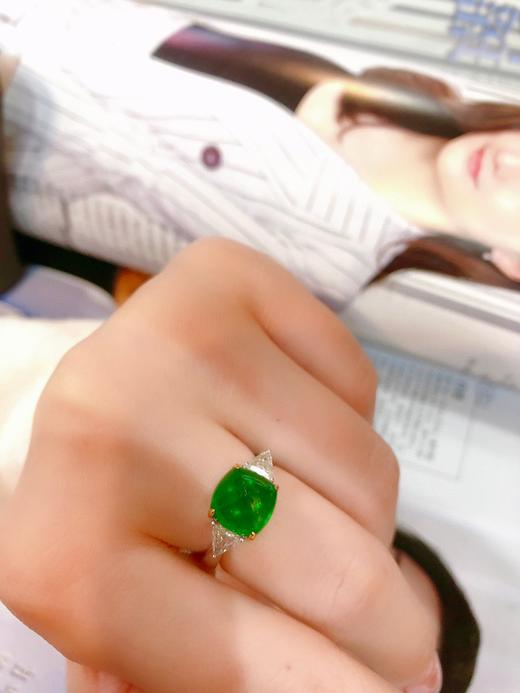 4.39ct糖塔祖母绿戒指 商品图4