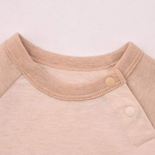 棉果果春秋季新疆彩棉纯棉套头哈衣爬服套头连体衣M101727199007 商品图2