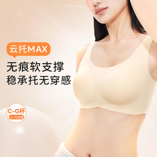 【无痕系列 主推款】奶糖派 软支撑云托max无痕背扣背心式文胸 商品图2