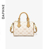 【达芙妮】百搭印花时尚女士单斜挎枕头包DFN10243白色 商品缩略图1