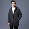 【双面穿 可拆卸帽】罗蒙秋冬男装羽绒服男士中长款连帽羽绒服舒适保暖外套男 商品缩略图1