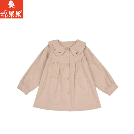 棉果果春季新品商场同款女童防风外套大翻领风衣M122130225073 商品图2