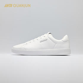 安踏冠军全天候系列 A01商务板鞋男士牛皮休闲运动鞋子112518002A