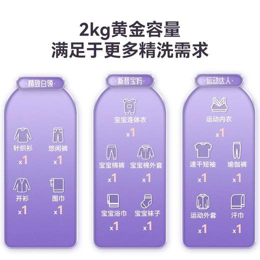 大宇迷你小型婴儿童宝宝洗衣机洗烘一体全自动高温DY-MW20H 商品图3