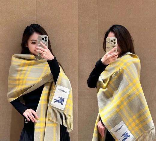 burb***y年度火爆的苏格兰格纹双面披肩（TL） 商品图2