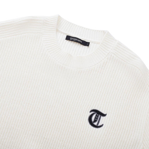 gxg.jeans男装秋季热卖圆领毛衫双色可选简约休闲好搭毛衣J24X203056 商品图2