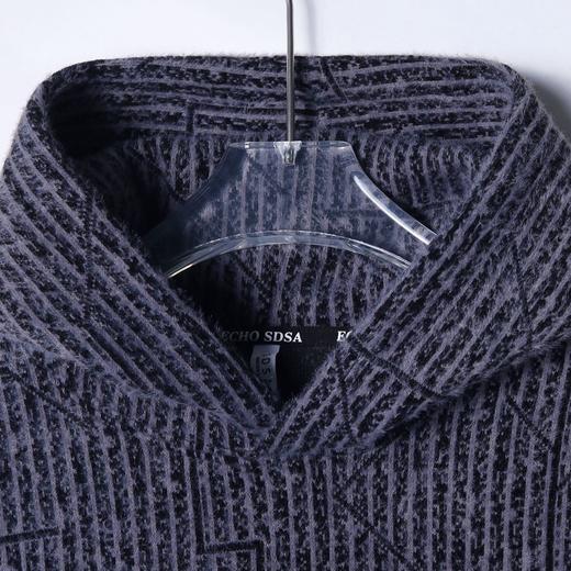 WY930秋冬季新款时尚个性美式线条撞色连帽卫衣百搭情侣简约套头上衣 商品图2