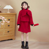 【立体制版，不挑身材】女童国风套装 秋冬新款儿童冬装 夹棉加厚新年红色中式拜年服-QQ 商品缩略图0