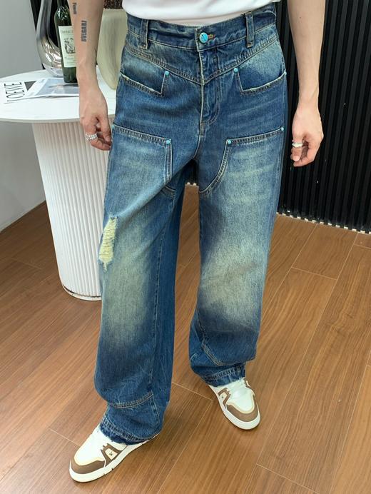 驴家 绿松石扣阔腿裤（JN） 商品图1